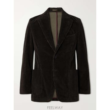 26 FW RUBINACCI 그린 다트 면 코듀로이 수트 재킷 TP581855625