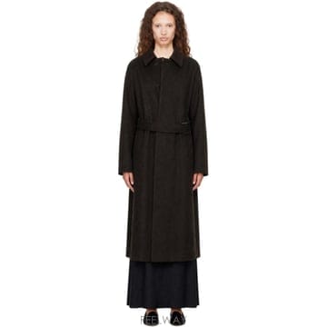 26 FW ssstein 브라운 울 래글런 발마칸 코트 262996F059002