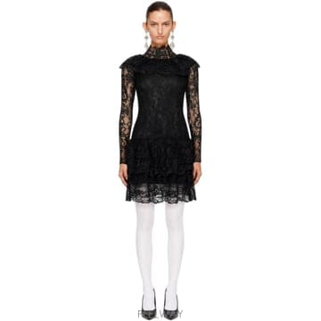 26 FW LAURA ANDRASCHKO 블랙 티타임 미디 드레스 262318F054001