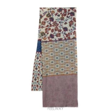 26 FW Leathersmith of London 그래픽 프린트 울 스카프 SCARF16647 TP4591