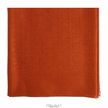 26 FW 페라가모 간치니 자카드 프린지 스카프 오렌지 327987STTHEGAN70795596