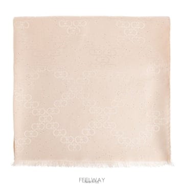 26 FW 페라가모 간치니 자카드 루렉스 실 스카프 핑크 321301STGANETLUX795390