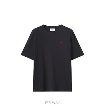 Maison Kitsune �׶�����Ÿ �ؿ� ����Ű���� ���� RED PROFILE FOX COTTON Ƽ���� MRMJT00KJ7026P1�׶�����Ÿ �ؿ� ����Ű���� ���� RED PROFILE FOX COTTON
