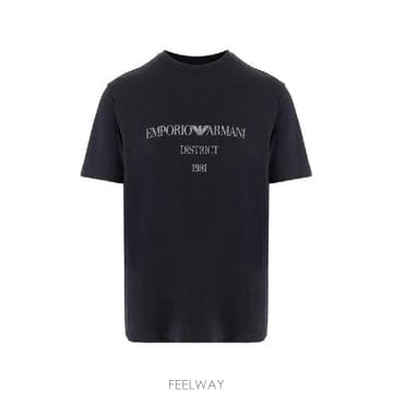 Armani �׶�����Ÿ �ؿ� ���������Ƹ����� ���� LOGO COTTON Ƽ���� EM007283AF29523UB109�׶�����Ÿ �ؿ� ���������Ƹ����� ���� LOGO COTTON Ƽ��