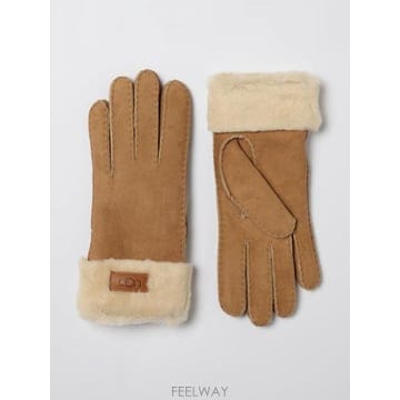 26FW 어그 턴 커프 글러브 17369 CHE BROWN