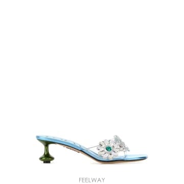 [X45]로에베 LLST465X03 TURQUOISEGREEN 여성 샌들 슬리퍼 샌들힐 플립플랍 샌들힐 Em