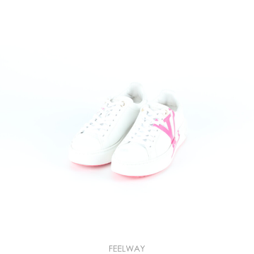[럭셔리포원]★당일배송★ 루이비통 LV 이니셜 타임아웃 스니커즈 핑크 35.5(225)