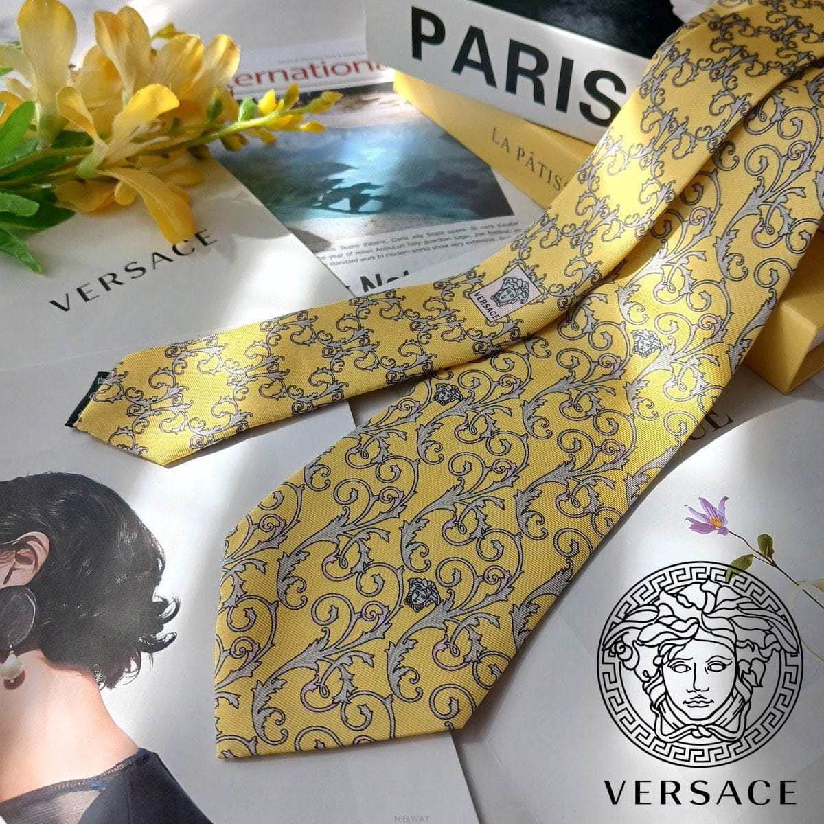 Versace VERSACE ������ü ��ũ ���ο� �޵λ� �ٷ�ũ ���� ��Ÿ�� 9cm A+~A��� e2147VERSACE ������ü ��ũ ���ο� �޵λ� �ٷ�ũ ���� ��Ÿ��