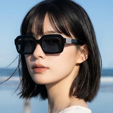 비비안웨스트우드 선글라스 VW5048 001 명품 직사각형 뿔테 블루 렌즈 남자 여자
