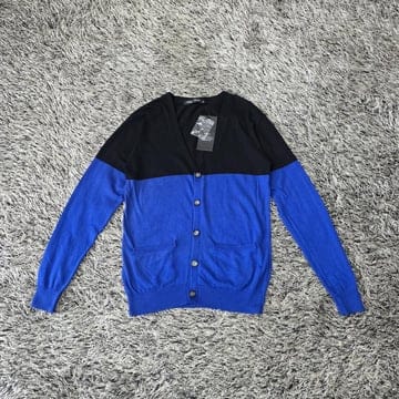 Bling Leads 브이넥 배색 가디건/여성(L)/ST4226/새상품