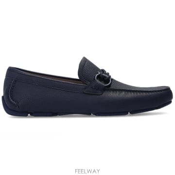 26 FW 페라가모 간치니 오너먼트 드라이버 슈즈 블루 02B796F732481