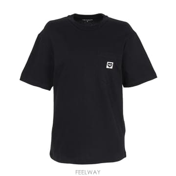 포켓 스몰 하트 여성 반팔티셔츠 I037166 00EXX