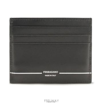 26 FW 페라가모 로고 스트라이프 카드 지갑 001 795964
