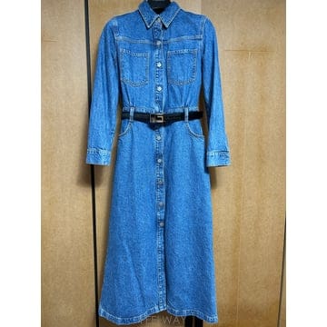 ZARA 새상품 데님 롱 원피스 S