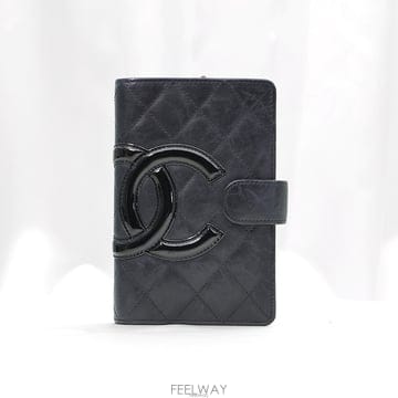 중고명품건대점 / Chanel(샤넬) A50080 블랙 램스킨 CC로고 깜봉 3단 중지갑 (18번대)