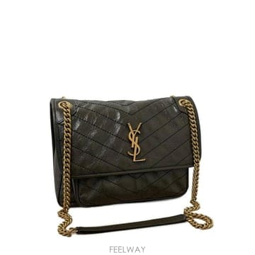 Saint Laurent 26FW ���ζ� ��Ű �̵�� ��Ƽ�� ���� 6331840 EN073212 LIGHT MUSK26FW ���ζ� ��Ű �̵�� ��Ƽ�� ���� 6331840 EN073212 L