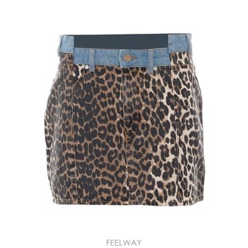 26 F/W 가니 프린트 데님 스커트 A1090303/859 B0012334027