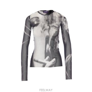 26 F/W 장 폴 고티에 스모킹 WOMEN 프린트 롱 슬리브 탑 T B0012334038