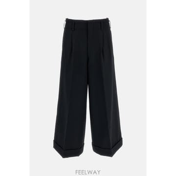 26 F/W 꼼데가르송 와이드레그 울 개버딘 트라우저 GRP01305 B0032323591