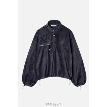 26 F/W 세실리에 반센 CBFREDERIK 하프지퍼 자켓 울 펠트 B0032334094