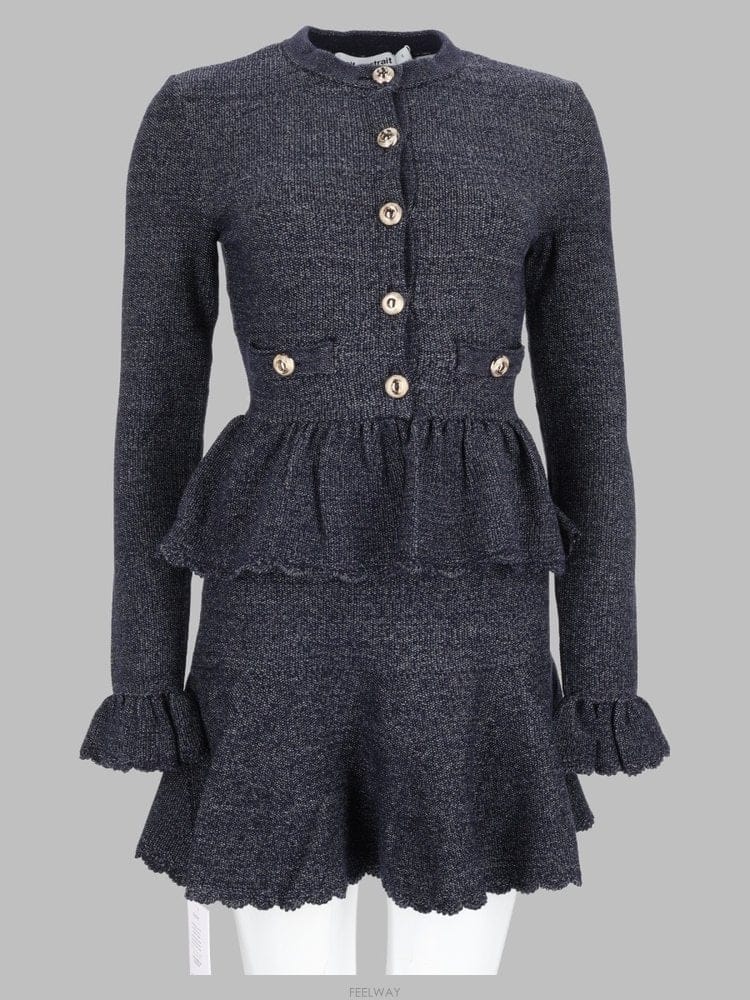 Self Portrait 26 F/W ���� ��Ʈ����Ʈ �巹�� AW26-085SC-N_NAVY B004230904726 F/W ���� ��Ʈ����Ʈ �巹�� AW26-085SC-N_NAVY B00423