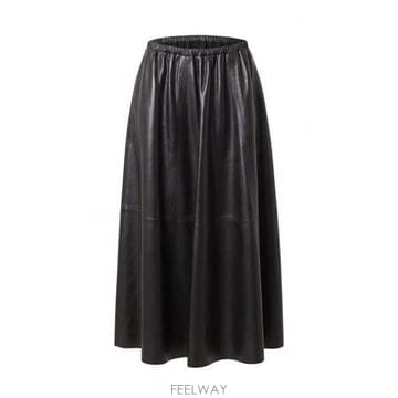 알베르타 페레티 레더 스커트 37055190 0555 B0172335198