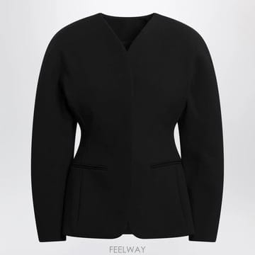 26 F/W 자크뮈스 블랙 OVALO 자켓 인 비스코스 블렌드 JAW B0052335210