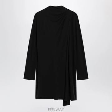 26 F/W 토템 비대칭 블랙 SCARFSTYLE 저지 드레스 264 B0052335220