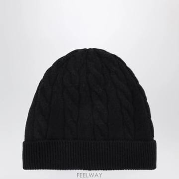 26 F/W 로로 피아나 네이비 블루 케이블니트 캐시미어 비니 FAQ B0052335232