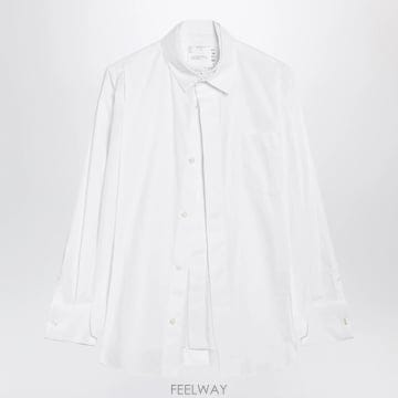 26 F/W 사카이 화이트 레이어드 셔츠 인 코튼 블렌드 26-087 B0052335267