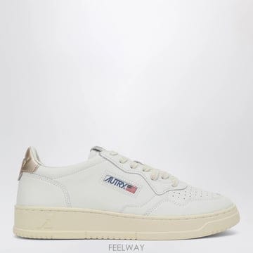 26 F/W 오트리 화이트골드 MEDALIST 로우 스니커즈 인 레더 B0052335282