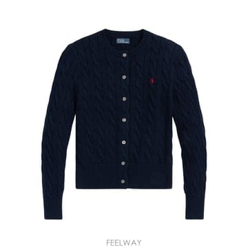 폴로 랄프로렌 케이블니트 COTTONCREWNECK 가디건 2119 B0442332472