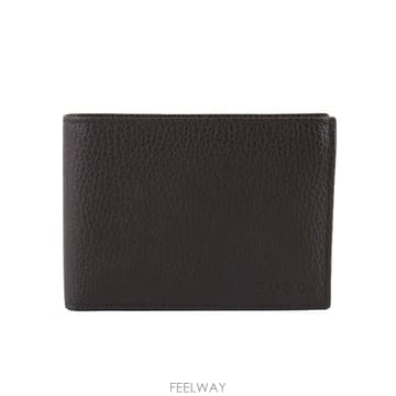 [중고명품다올] 구찌 레더 클래식 반지갑 다크브라운 391504