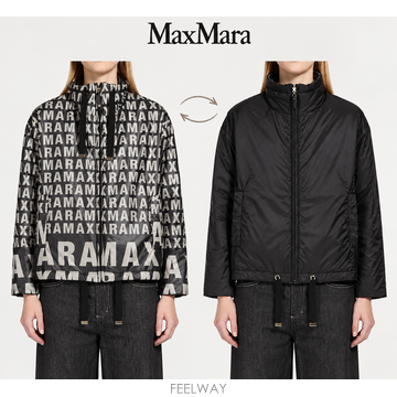 MAX MARA 막스마라 양면 경량 패딩 BILOGO 블랙