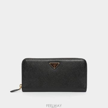 프라다 26FW 삼각로고 사피아노 지퍼 여성 장지갑 1ML506 QHH F0002