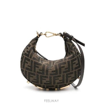 FENDI �׶�����Ÿ �ؿ� ��� ���� FENDIGRAPHY MINI HOBO BAG 8BS081ALP3F1MAT�׶�����Ÿ �ؿ� ��� ���� FENDIGRAPHY MINI HOBO BAG 8B