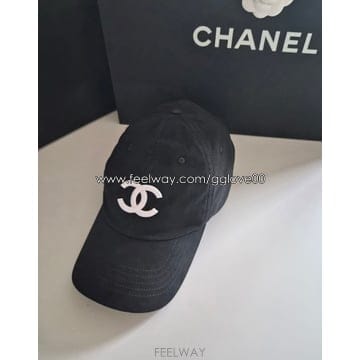 샤넬 CC로고 볼캡 블랙