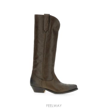 Golden Goose ��籸�� Wish Star embossed floral western boots 12188722561288��籸�� Wish Star embossed floral western boots 12188