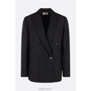[E32]더로우 R000593W4925BLK 여성 블레이저자켓 THE ROW Isani double brea