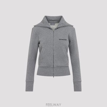 [D14]발렌시아가 A009S3TUVA4 8519 DARK HEATHER 여성 스웨터 니트 가디건 Balen
