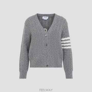 [D14]톰브라운 FKC729AY1005 055 LT GREY 여성 스웨터 니트 가디건 Thom Browne