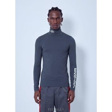 LACOSTE 26 FW ���ڽ��� ���� Runway High Neck Printed Stretch T shirt AG86326 FW ���ڽ��� ���� Runway High Neck Printed Stretch T