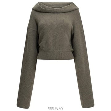 [V90]릭오웬스 RO02F5689KWSF34 여성 니트 스웨터 가디건 Cashmere blend hoode