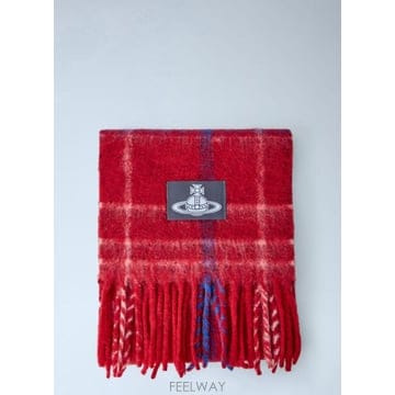 26 FW 비비안웨스트우드 남성 Checked Wool Scarf 8103014F W01MO H401 TP8