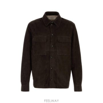 Agnona [X45]�ƴ��� PS11U1U8101 M76 ���� ���� ���� ���� ���� Dark brown suede shi[X45]�ƴ��� PS11U1U8101 M76 ���� ���� ���� ���� ���� D