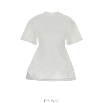 Alaia [X45]�˶��̾� AA9I0026J103C 000 ���� Ƽ���� �μҸ� ž ���� White cotton t s[X45]�˶��̾� AA9I0026J103C 000 ���� Ƽ���� �μҸ� ž 