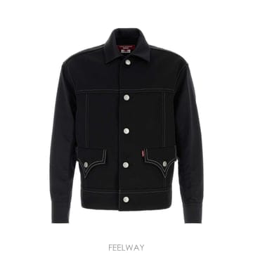 [X45]준야 와타나베 WRJ202W26 BLACKBLACK 남성 블레이저 봄버 캐주얼자켓 Black dri