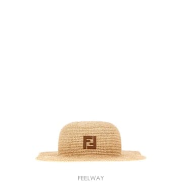 FENDI [X45]��� FXQ177B17D F0RQ0 ���� ���� ��Ŷ�� ��� ĸ Raffia hat[X45]��� FXQ177B17D F0RQ0 ���� ���� ��Ŷ�� ��� ĸ Ra