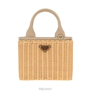 PRADA [X45]����� 1BG452V7VXRE28 F05IG ���� ��Ʈ�� ���۹� ž�ڵ�� �ڵ�� Wicker sma[X45]����� 1BG452V7VXRE28 F05IG ���� ��Ʈ�� ���۹� ž
