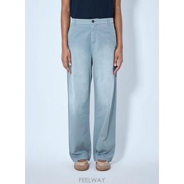 26 FW 미우미우 여성 의류 염색 트윌 팬츠 miu0365009gry F